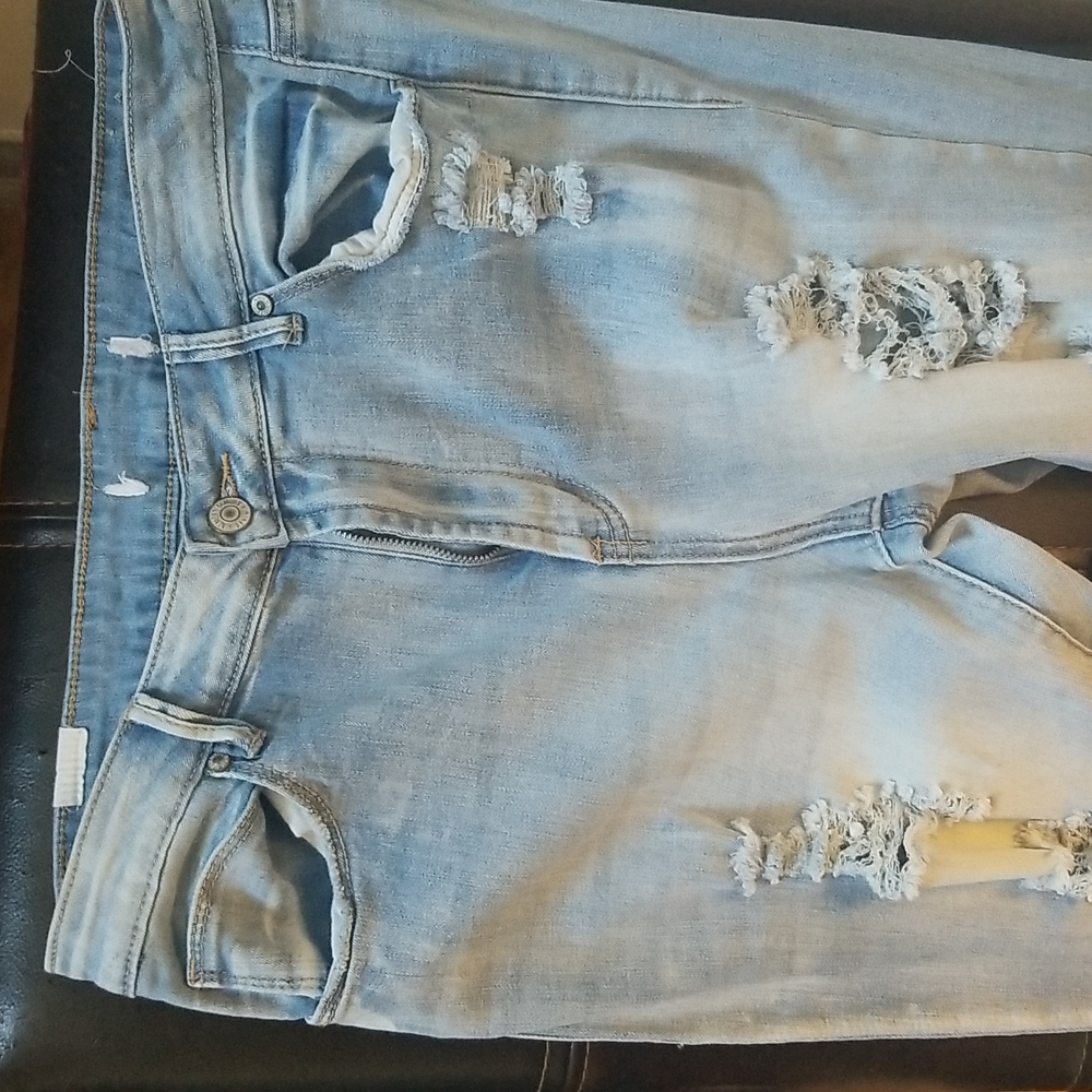 Jean's look like white and a light blue